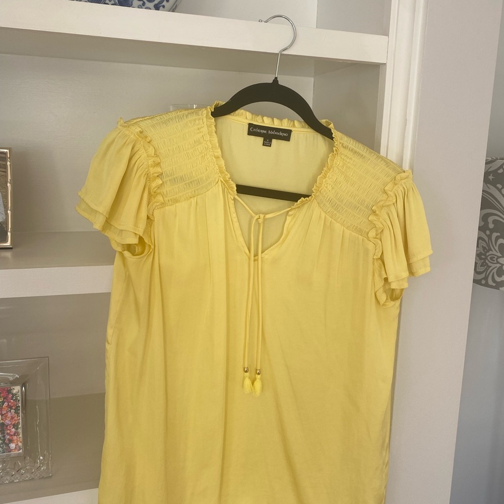 Catherine Malandrino Sunny Ruffle Blouse